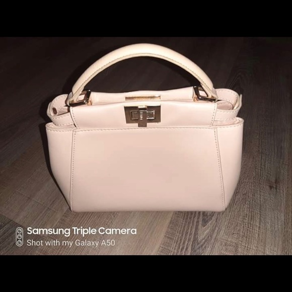 Fendi Handbags - FENDI PEEKABOO ICONIC MINI Pink Leather Bag